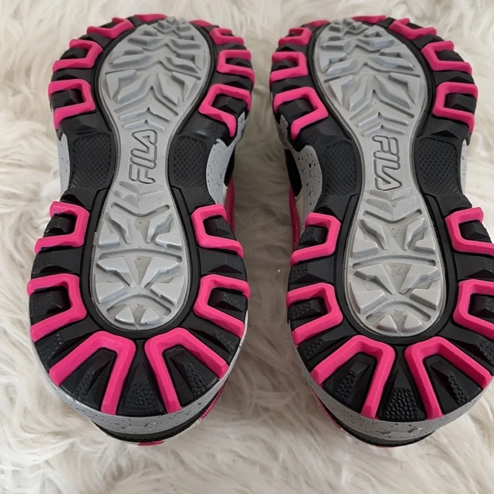 Fila Reminder Trail Leather Mesh Black Pink Tan - Picture 7 of 8